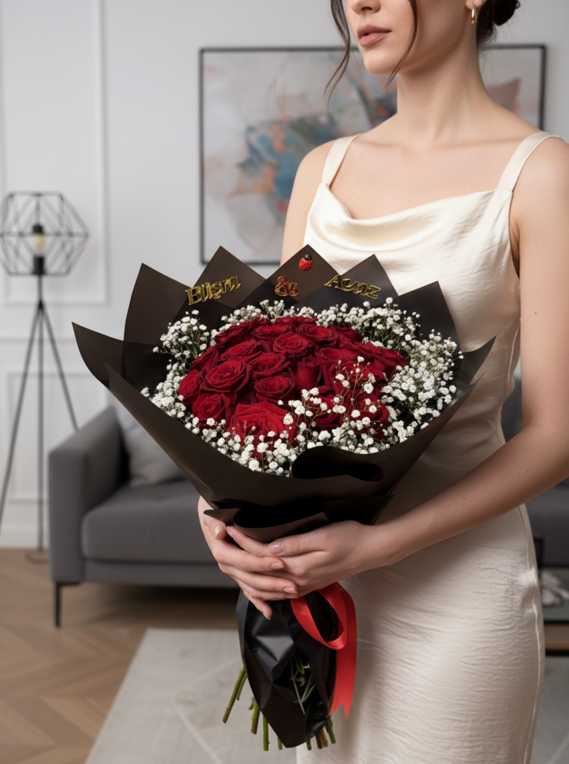 21’Li Kırmızı Gül Buketi